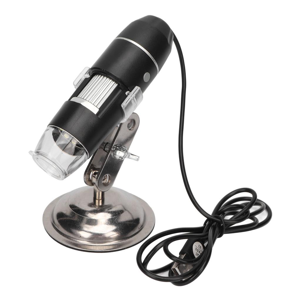 Digital Microscope 0X‑200X USB 8 White LED Lights Handheld Magnification Camera for Windows XP