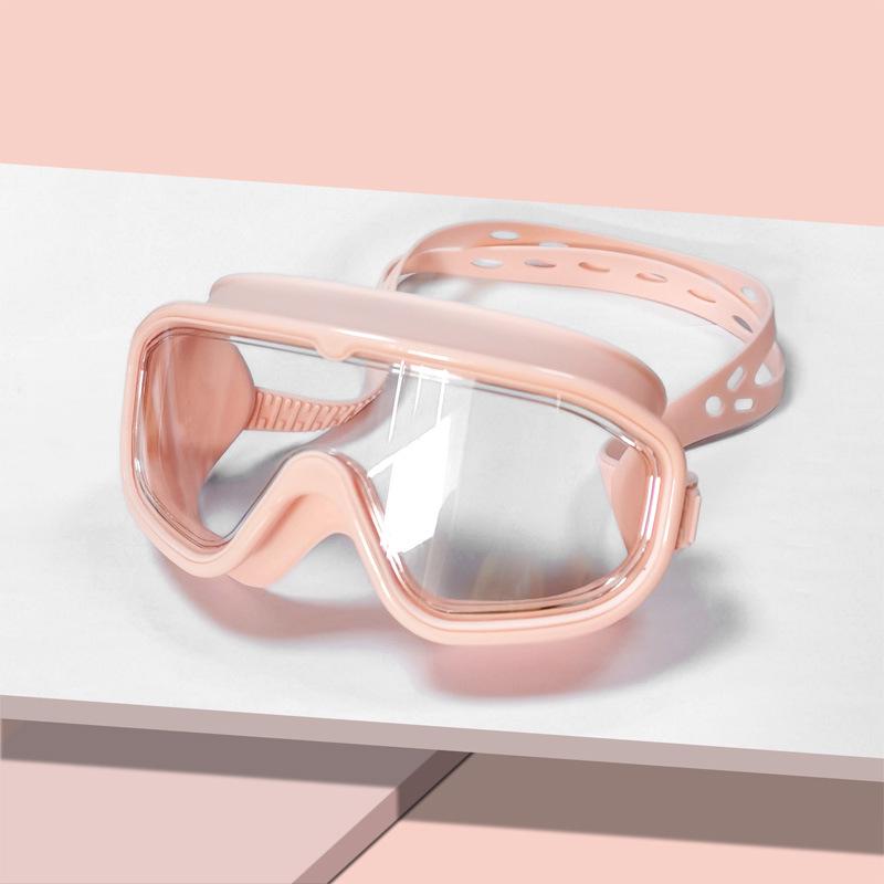 Dospělé protimlživé plavecké brýle s vysokým rozlišením a velkým rámečkem a potápěčská maska