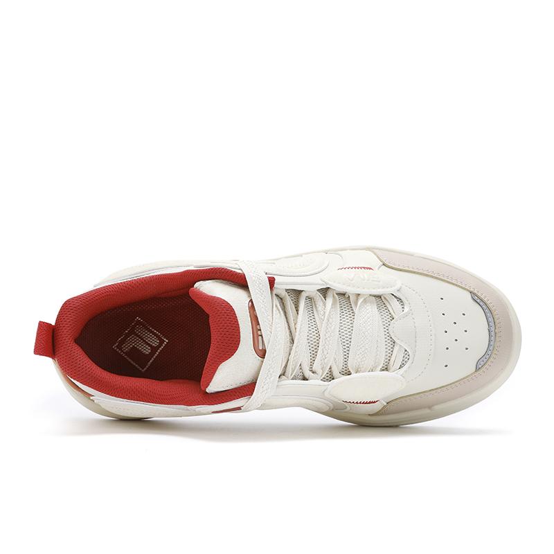 FILA Vibe Rhythm Shoes CNY Series Low-Top Skate Shoes Women sneakers White Brown F12W512203FWM