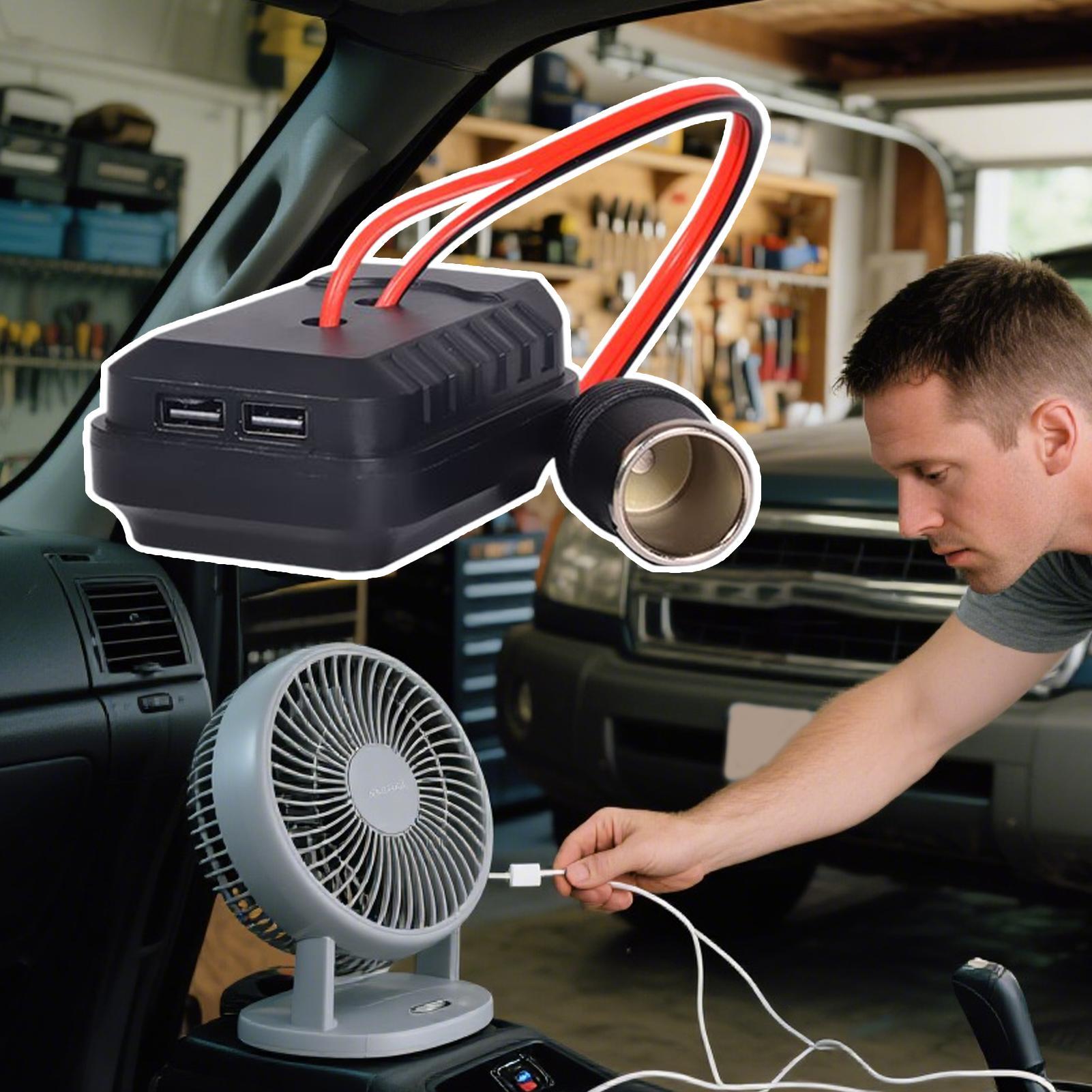 

Автомобильный разъем для прикуривателя 18-21 В, разъем для прикуривателя от аккумулятора, портативный для дороги, кемпинга, мотоцикла, грузовика, дома на колесах, поездок на работу CHINA