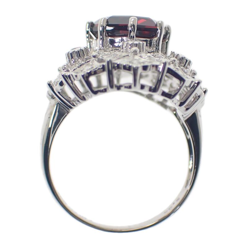 no brand  #9(JP Size) ring K18 white gold Women
