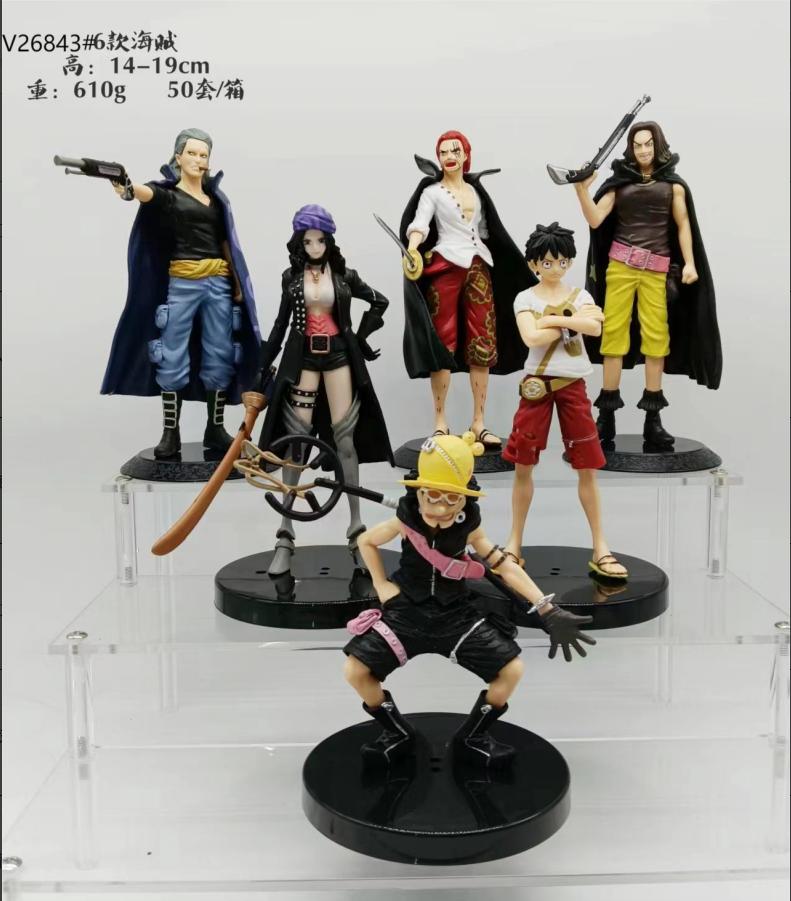 

6Pcs Anime One Piece DXF Monkey D Luffy FILM RED Nico Robin Doll Shanks Yasopp Ben Bekkuman Model Toy Gift Action Figure No box