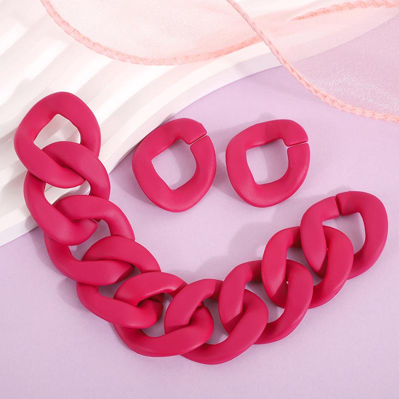 Matte Macaron Oval Buckle Chain - DIY Bag Accessory