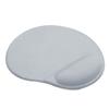Wrist Rest Mouse Pad Gray Soft Silicone Ergonomic Design Nonslip PU Bottom Mouse Wrist Pad for Office Work Game Grey