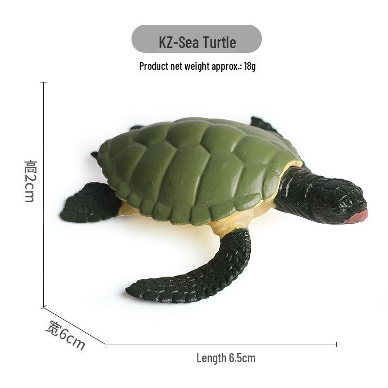 Cross-Border Children's Cognitive Amphibian & Reptile Tortoise Model Fish Tank Ornament Toy
