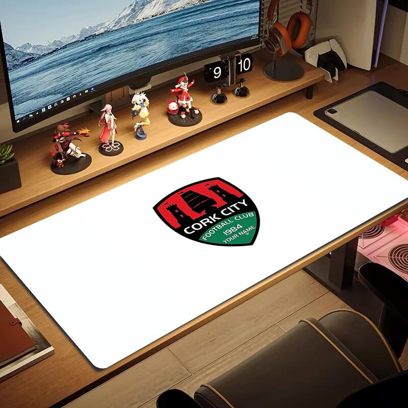Cork City F Custom Name Large Size Mouse Pad Large Gaming Table Cushion Non-slip Laptop Tablet Big Mousepad XXL Mat Mini PC Playmat With Lock edge