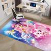 Office Carpet: Wonderful and cute cartoon characters decorative carpet, protection under sofa chairs - soft and non-slip, magic star pattern