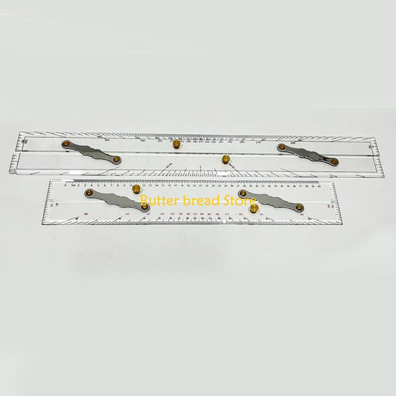 W89C Multipurpose Navigation Drawing Ruler With Metal Arm For Architect Drafting CN