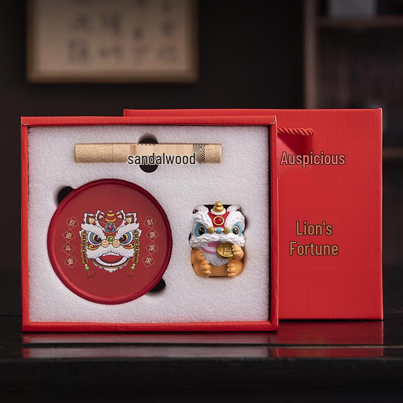 Creative Lion Incense Holder - Personalized High-End Business Gift & Event Souvenir
