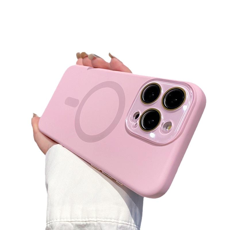 Magnetic Silicone iPhone Case with Window - Fits iPhone 13, 14, 15, 17 - Full Coverage & Drop Protection