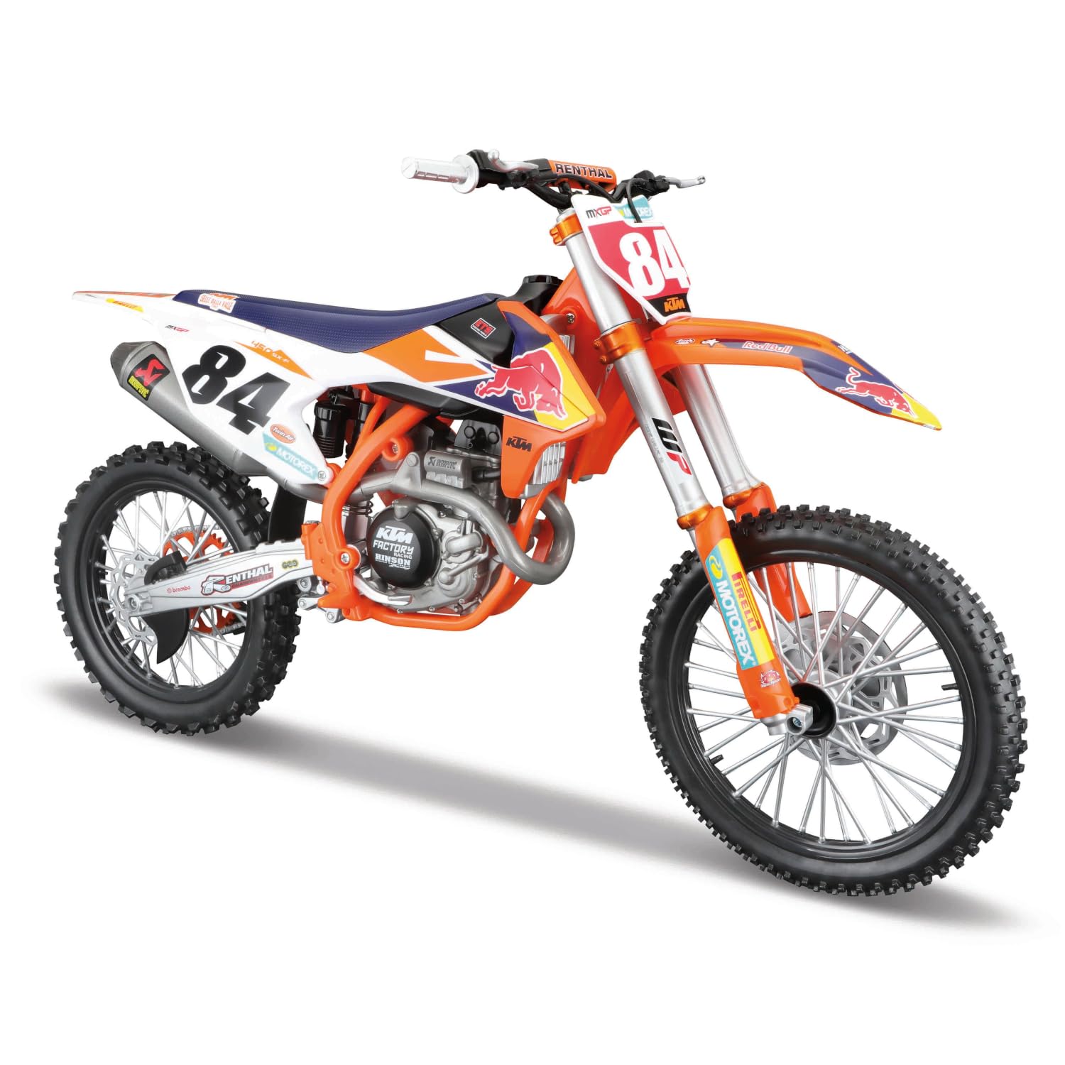 

Литая модель автомобиля Maisto в масштабе 1/6 2018 KTM 450 SX-F #84, с участием Джеффри Херлингса (Код продукта: 32228)