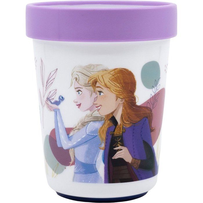 Gobelet en Plastique - TATAWAY - Disney Frozen - Elsa et Anna - 260 ml - Base Antidérapante