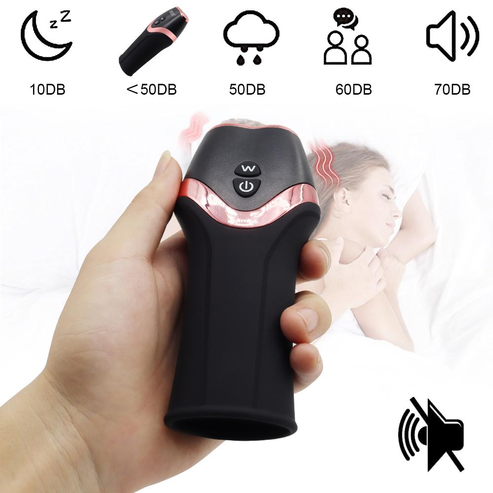 12 Mode Cock Vibrator Male Erection Delay Ejaculation Masturbation Cup Stimulate Glans Airplane Cup Penis Masturbate Sex Toy For