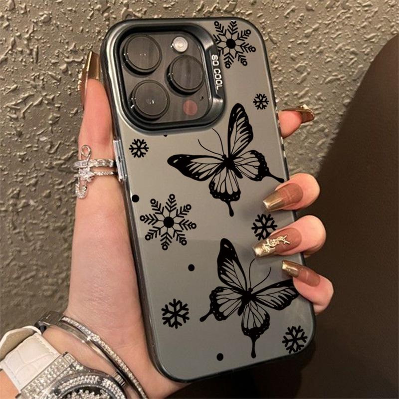 Butterfly Pattern Case For Iphone 16 15 14 13 12 11 Pro Max Cover For Iphone 16 Pro Max Funda Coque Bumber Shell 15 14 Case