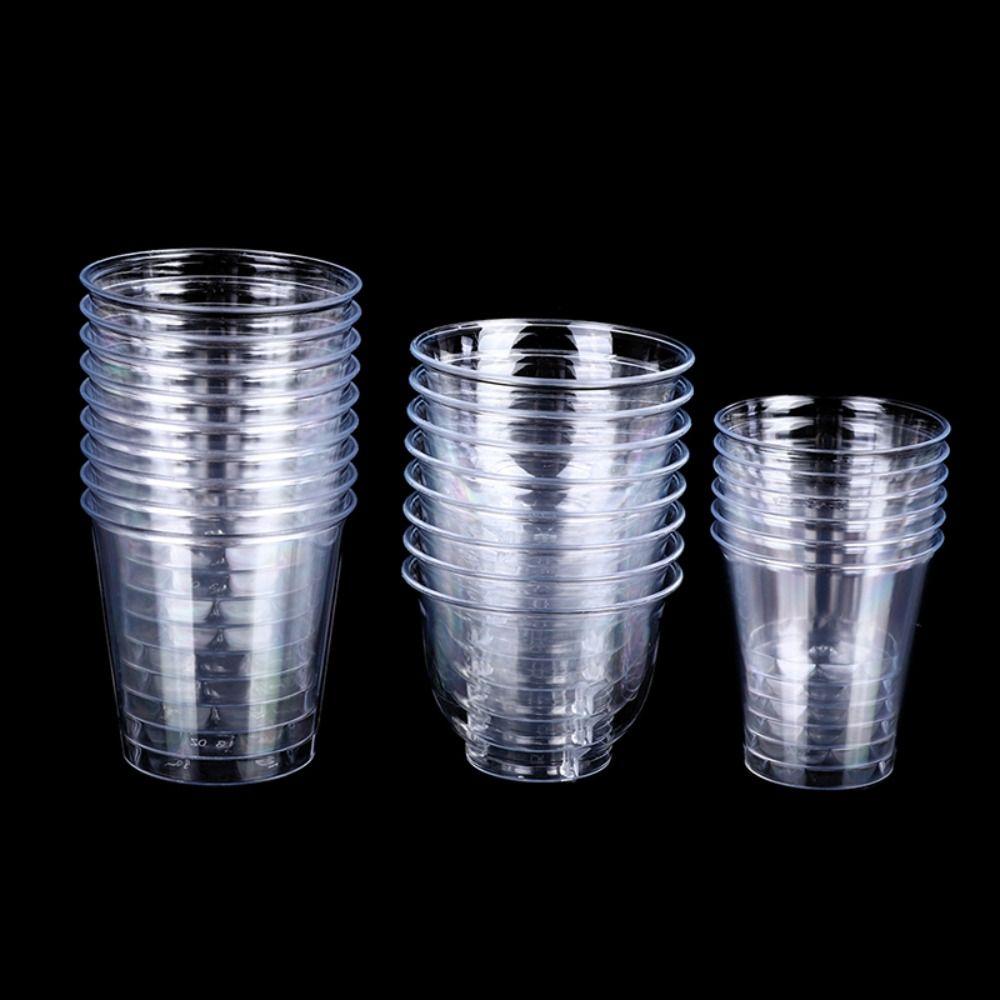 50pcs Plastic Clear Plastic Tumblers Transparent Plastic Transparent Cupcake  Cocktail Party