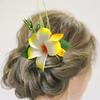 Hair Comb Artificial Flower Design Anti-slip Teeth Hair Organizer Comb Updo Bun Hair Styling Accessory