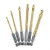 Ground Spiral Groove Drill Bits Set Portable Plastic Box