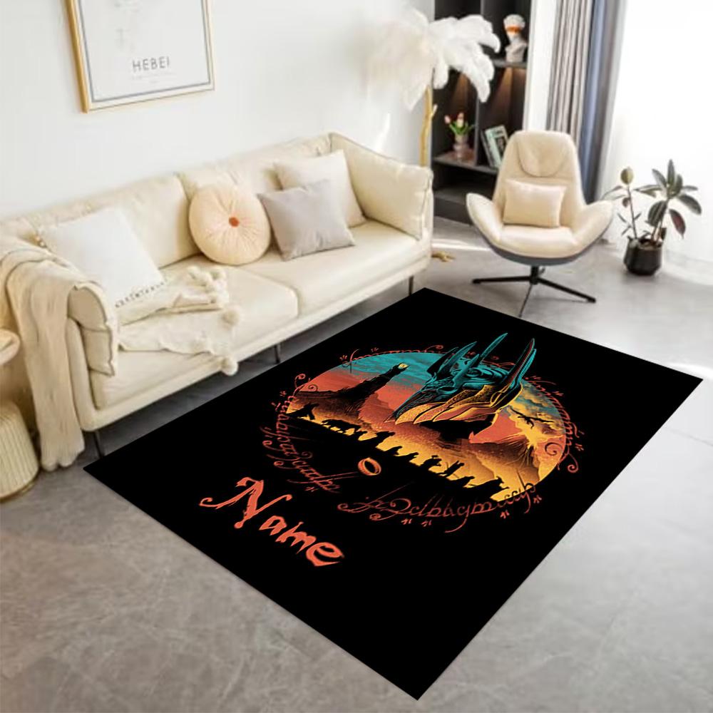 Lord Rings: Shadows Personalized Name Carpet Perfect for Decorate room Entryway Game Room Foyer Antislip Carpet Office home decor