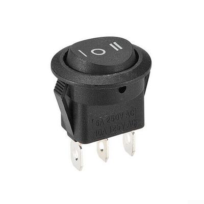 Caravan Motorhome Application Rocker Switch On/Off/On 3Pins Toggle Black