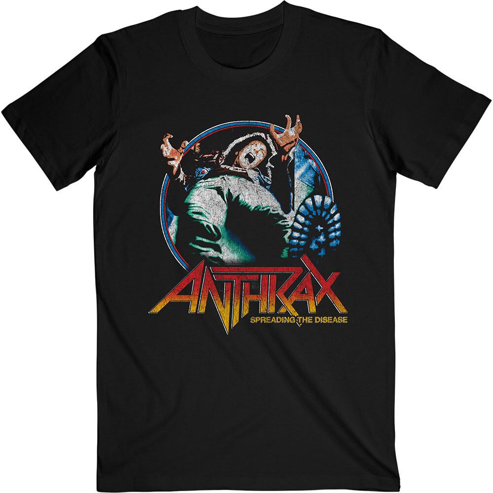 Anthrax Spreading The Disease Vignette Shirt SXXL T-shirt Official Band Tshirt L