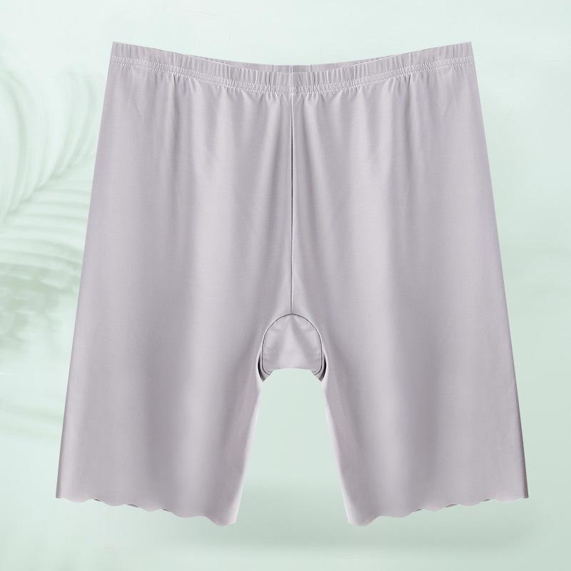 Plus Size Women s Anti-Slip Seamless Ice Silk High Waist Safety Shorts