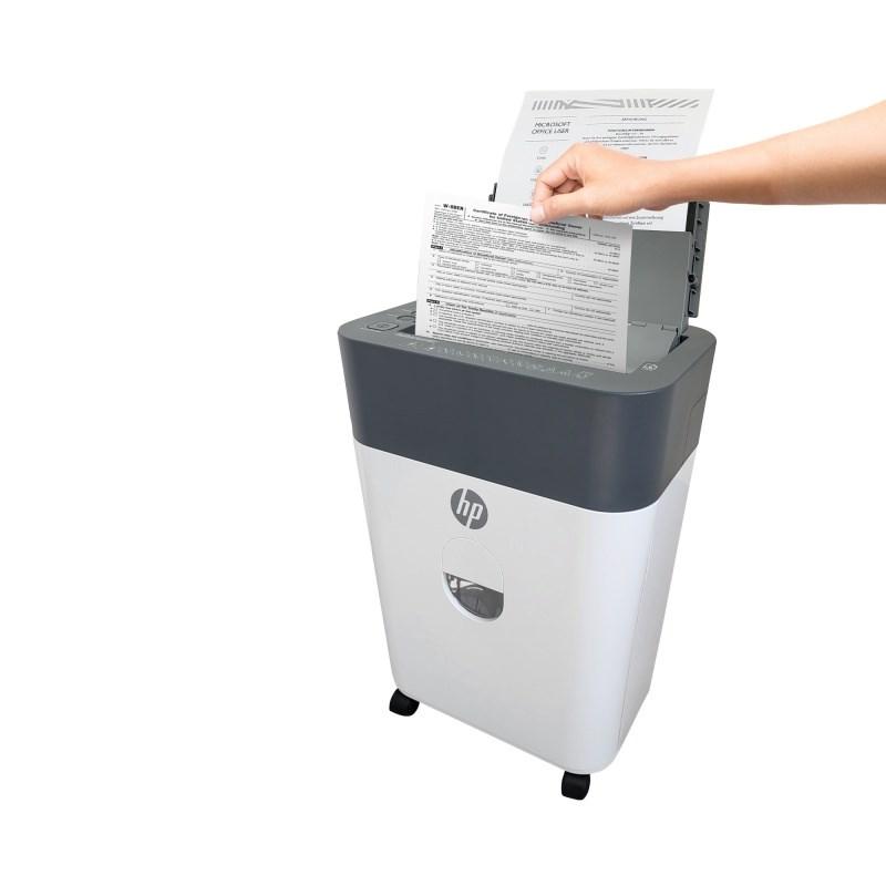 Hp Oneshred Auto 100Cc Shredder, White And Gray