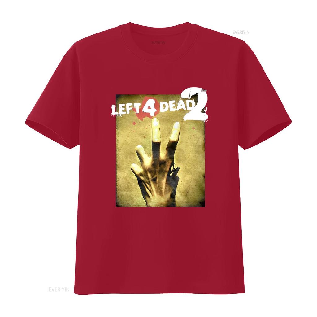 Left 4 Dead 2 Classic T Shirt for Men and Women Black Color Vintage Washed Streetwear Slightly Comfortable