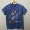 Nirvana Unplugged Band T Shirt Womens Size Small Blue Kurt Cobain