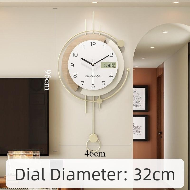 Decorative Wall Clock Modern Mural Wall Watch Luxury Aesthetic Pendulum Clocks Minimalist Silent Elegant Living Room Watches