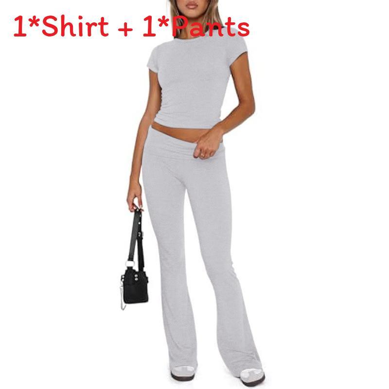 Womens Casual Suit With Polyester Spandex For Summer Comfortable Lounge Wear