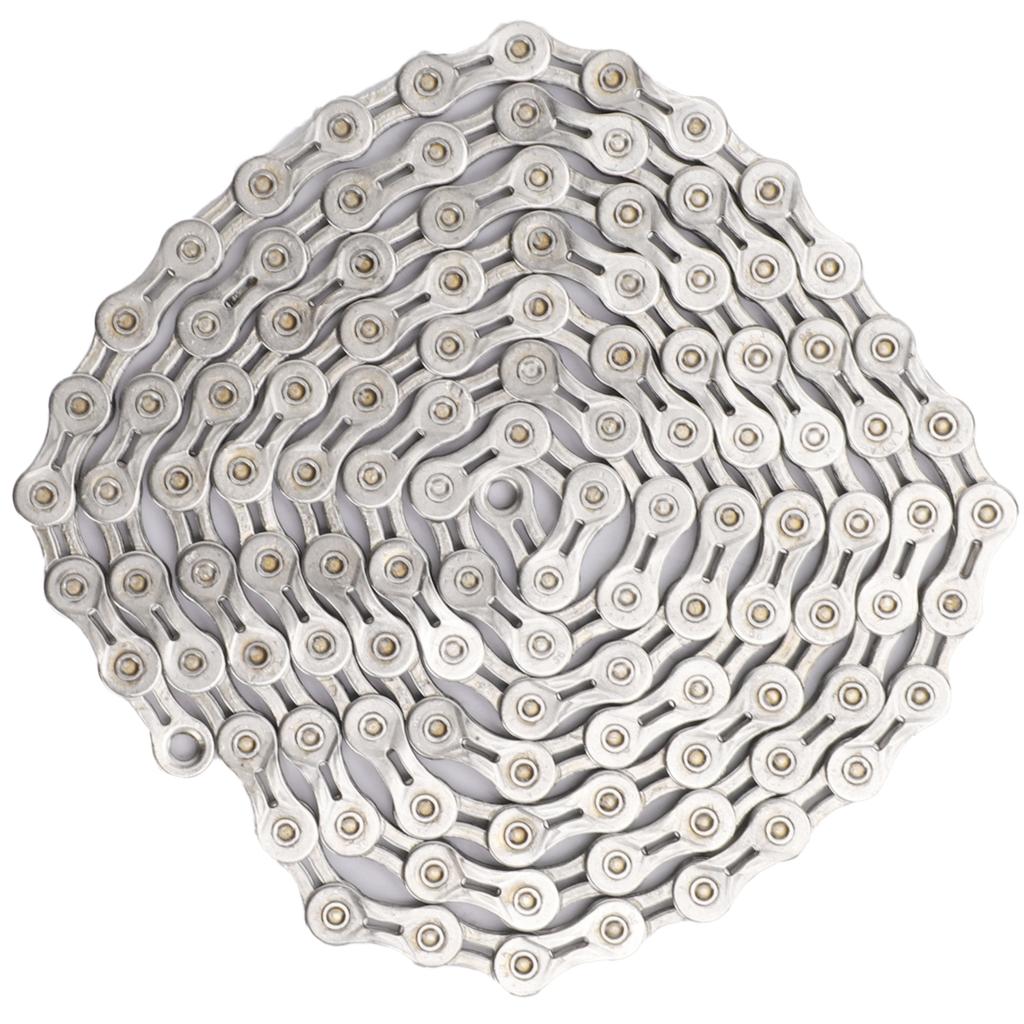 WAKE Bicycle 9 Speed Electroplated Silver Chain Mountain Road Bike 116 Links Chains