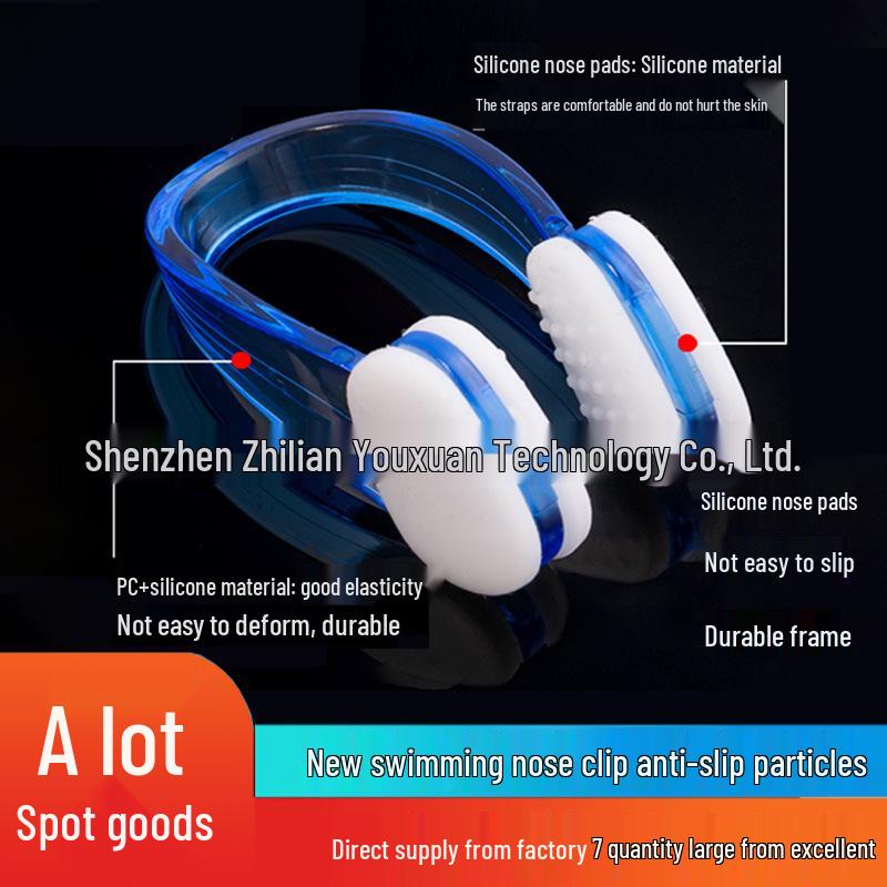 Comfortable Anti-Choking Swimming Nose Clip with Non-Slip Design - Available in Various Colors