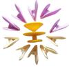 Double-Layer Petals Sealing Clips Creative 3D Lotus Shaped Fixed Tongs for Kitchen Snack Potato Chip Bag Moisture-Proof Sealing