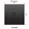 British 13A Socket with USB-C Fast Charging, Hong Kong & Macau Version, Black 3-Hole Square Pin 86 Panel