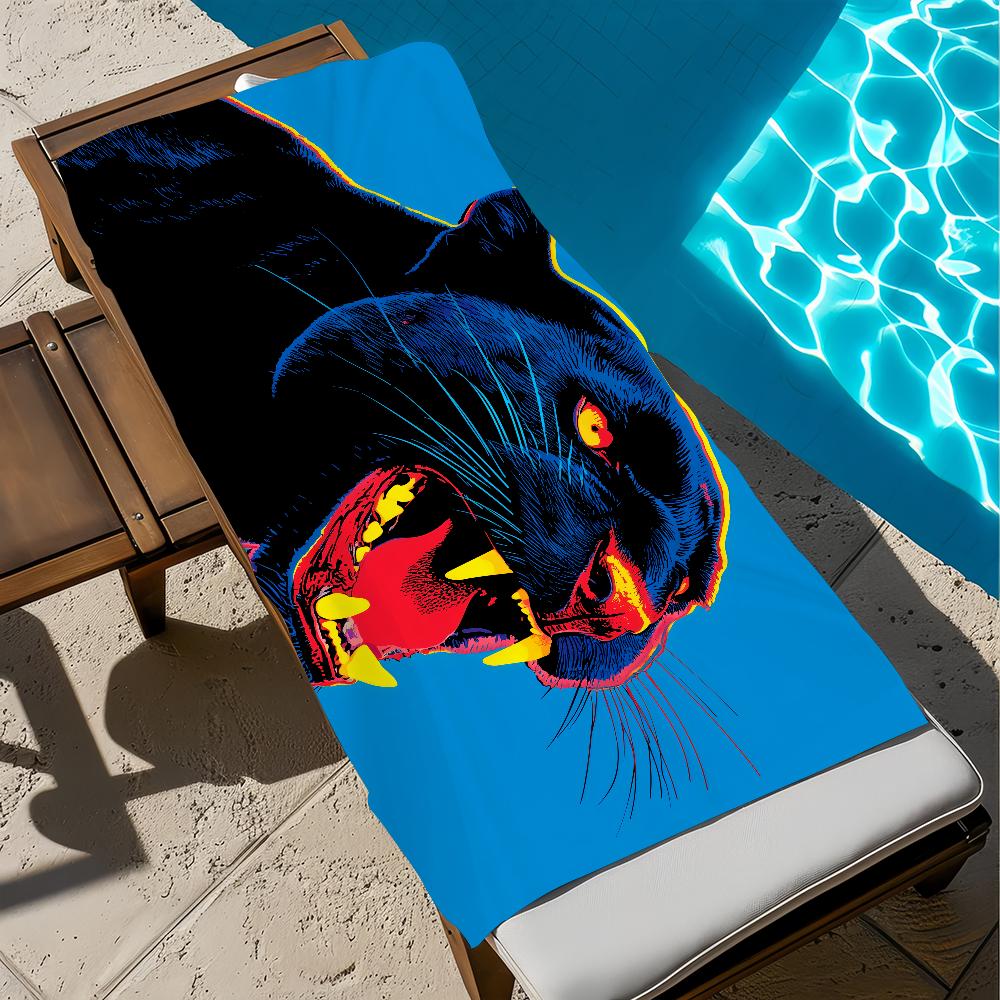Black Panter Towel Beach Quick Dry Soft Pool Towels Gift for Travel Gym Shower Camping sports