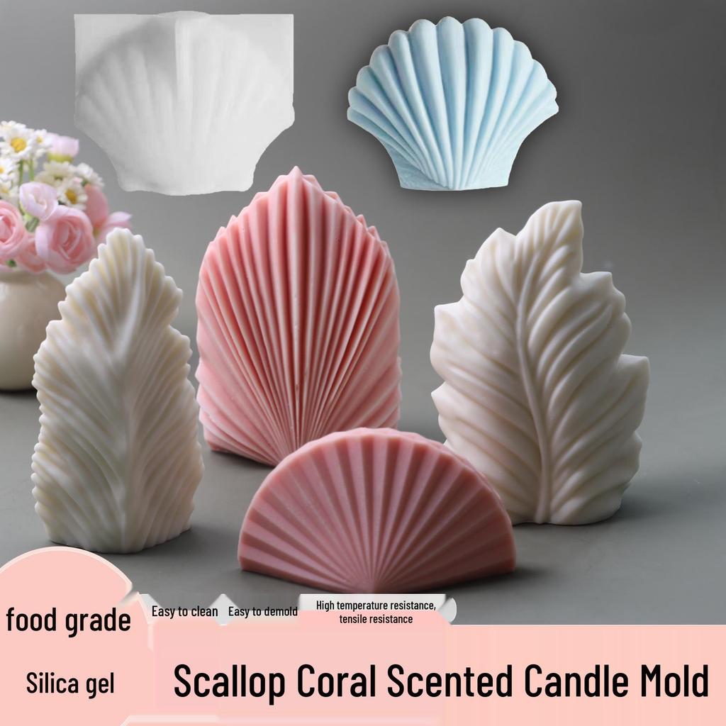Scented 3D Ocean Coral & Seashell Silicone Mold for Candles & Diffusers