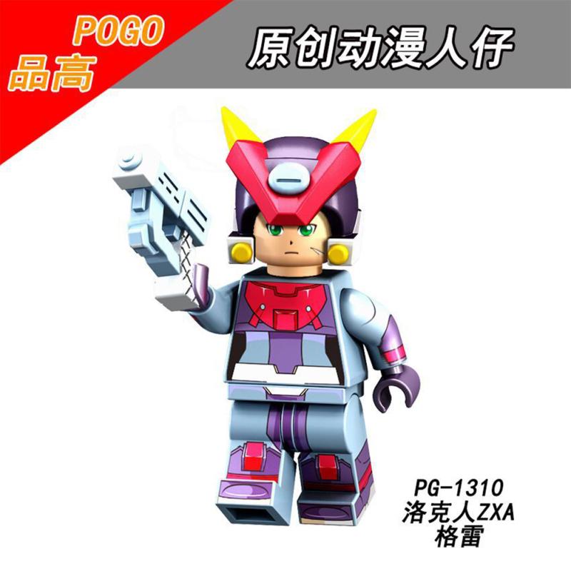 

Cartoon Building Blocks Rockman Mini Figures Building Bricks Toys Children Boy Girls Giftn PG1310