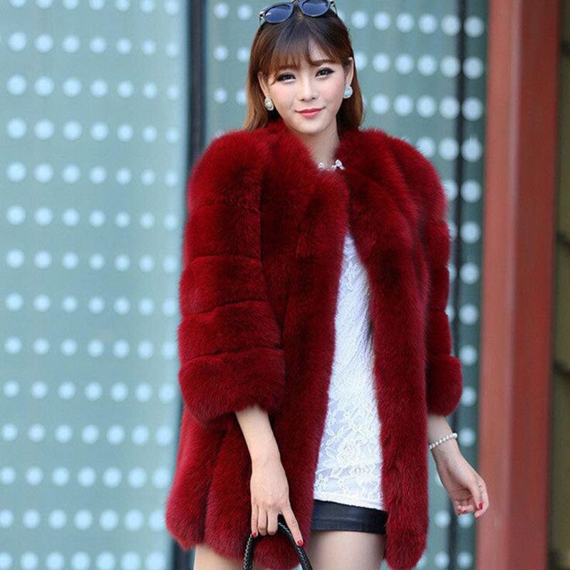 Winter Women Faux Fur Coat Super Smooth Warm Thick Long Jacket Ladies Elegant Outerwear купить недорого выгодные цены бесплатная доставка реальные отзывы с фото Joom Winter Women Faux Fur Coat Super Smooth, Super Faux Fur Coat