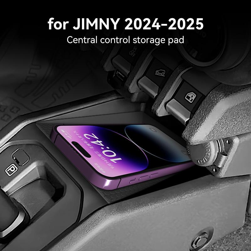 Dla Suzuki Jimny 2025 2025 Pudełko do Przechowywania Konsoli Środkowej Centralna Taca Podkładka Organizer Przechowywanie Uporządkowanie Akcesoria Wnętrza Samochodu Czarny