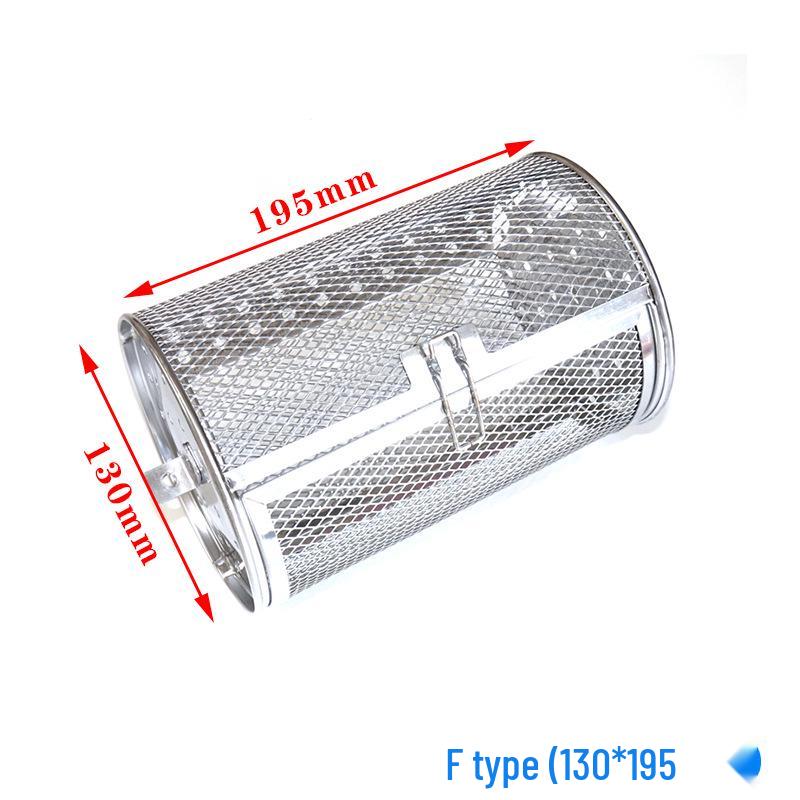 Stainless Steel Rotating Electric Oven Roasting Cage for Nuts, Seeds, and Chestnuts