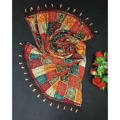Damen & Mädchen Bedruckter Dupatta Chiffon Leichter Dupatta für Anzug Kurti Kleid VFP-1868a