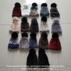 Winter Fur Hats for Ladys Women's Rex Rabbit Fur Caps Beanies Solid Elastic Winter Fashion Accessories Fox Fur Pompom Hat