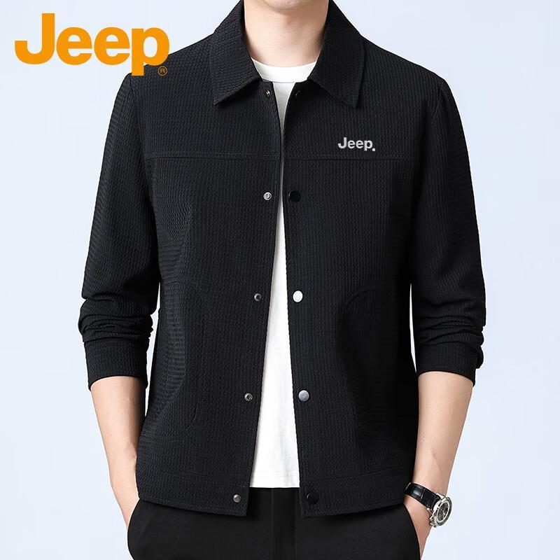 

JEEP Men s Spring Autumn Lapel Windproof Casual Jacket XL