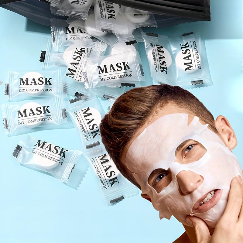 Compressed Face Mask, Disposable Facial Mask Paper, Hydrating Non-woven Facial Mask 100pcs/bag-1 Bag