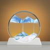 Sandscape Moving Sand Art Picture Table Lamp 3D Hourglass Quicksand Flowing Sand Painting Office Desktop Home Decor Gifts