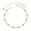 Vintage Geometric Square Diamond Splicing Waist Chain Women'S, Fashion Metal Body Chain Waist Chain