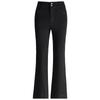 Mengshuya Women's Retro High-Waist Cropped Flare Jeans