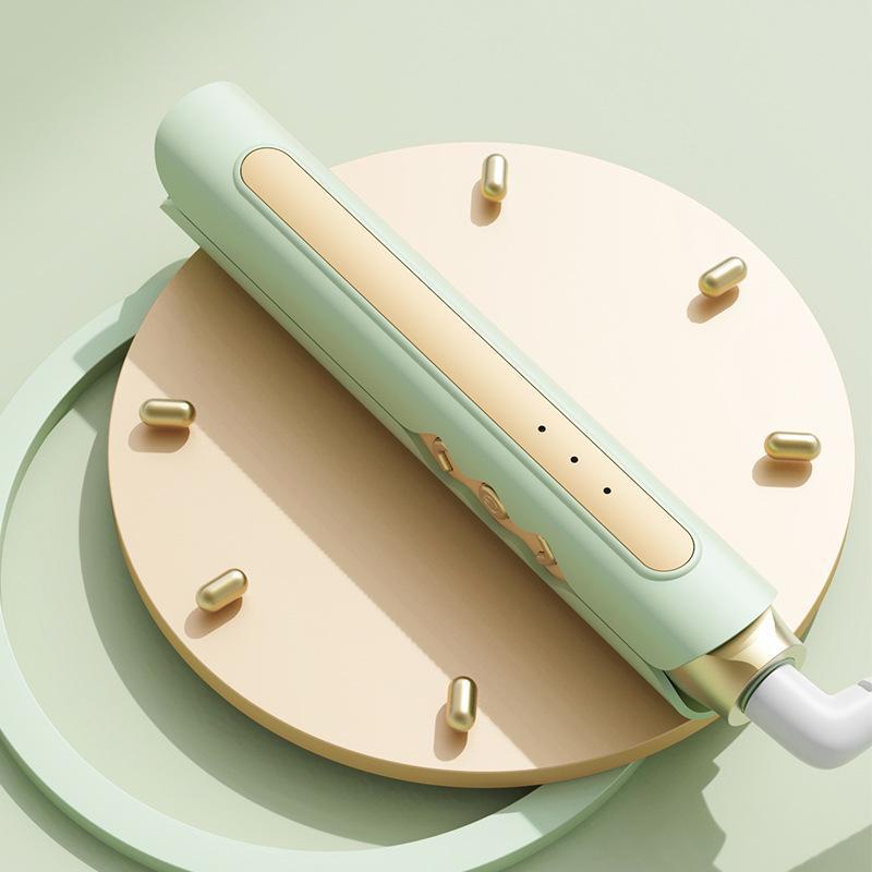 

Утюжок для волосся подвійного призначення MINI: Завивання та випрямлення - компактний для гуртожитку м ята зелений колір