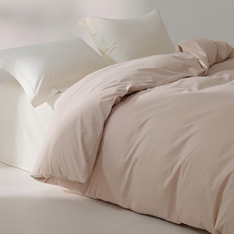 Xinjiang Long-Staple Pure Cotton Brushed Quilt Cover - Warm, Solid Color, Simple Design for Winter (Single/Double)