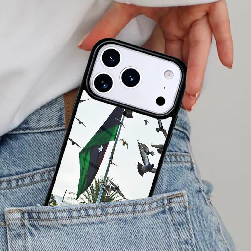 

Libya Flag Phone Case for iPhone 17ProMax 12 13 14 15 16e 17 Pro Max Plus Air Cover iPhone 14 Plus
